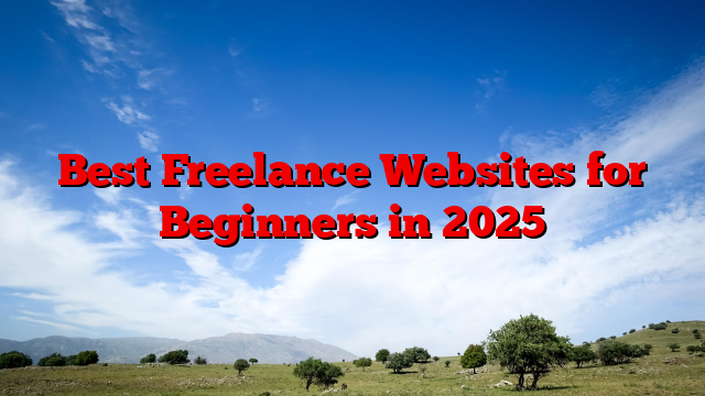 Best Freelance Websites for Beginners in 2025