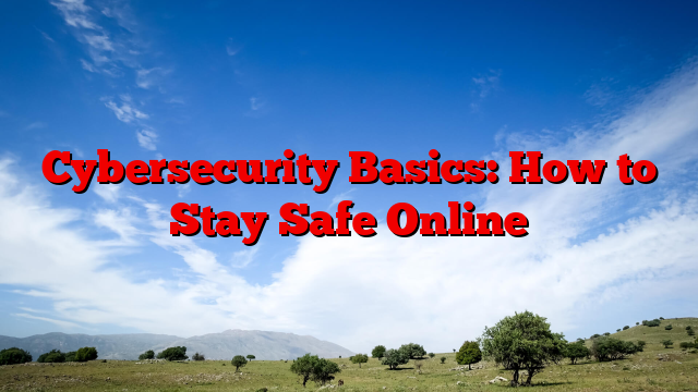 Cybersecurity Basics: How to Stay Safe Online