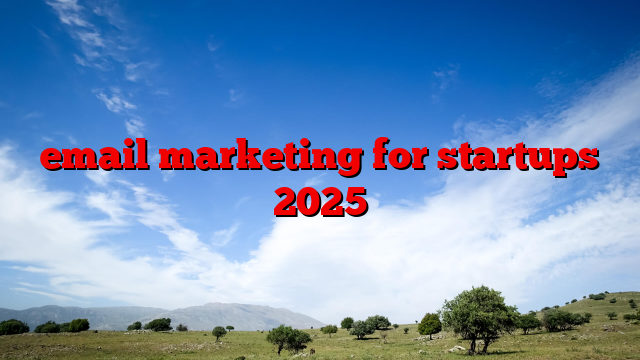 email marketing for startups 2025